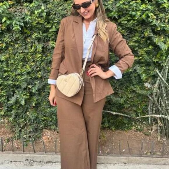 Coach Quilted Leather Heart Crossbody Small Shoulder Bag Ivory Brass CE725 Nappa - Picture 13 of 14